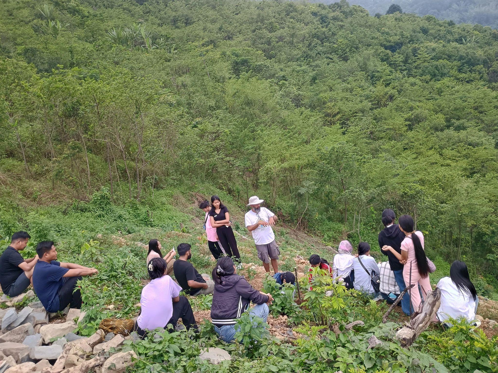 Field training session with community participants